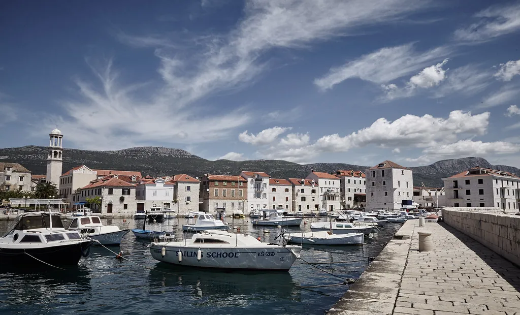 kastela-harbor-coastal-town-near-split Harbor in Kaštela near Split, a quieter and more affordable base on the Croatian coast