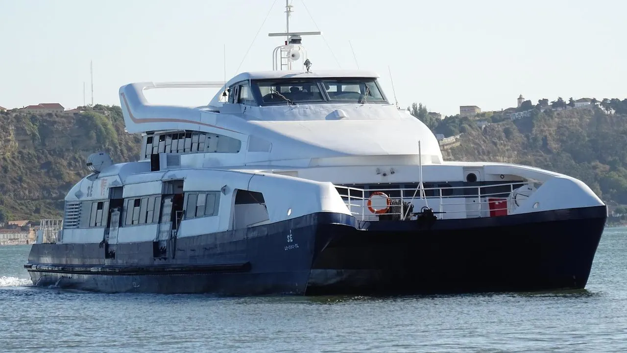 Passenger-only catamaran in Croatia used for foot passengers without cars
