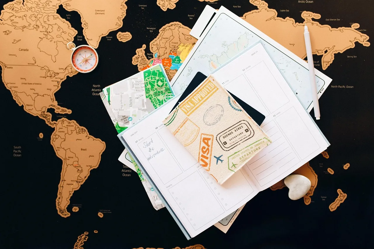 croatia-visa-requirements-by-nationality-planning Travel documents and world map, representing Croatia visa requirements by nationality