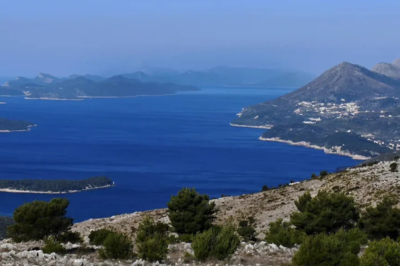 dubrovnik-elafiti-islands-view-from-mount-srd View of the Elafiti Islands near Dubrovnik seen from Mount Srđ on a clear summer day
