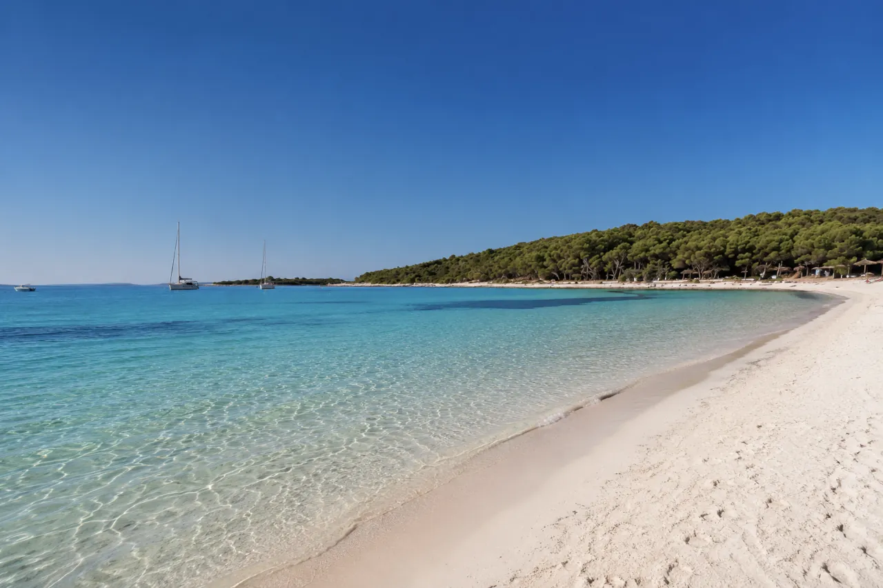 Sakarun Beach on Dugi Otok during discussions about the protection of one of Croatia’s most famous beaches from erosion, climate change and tourism pressure.