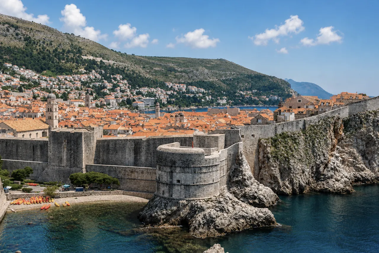 View of Dubrovnik Old Town and city walls included in Dubrovnik Pass