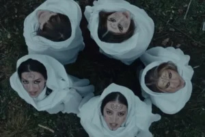 Members of LELEK performing in Croatia’s Eurovision song “Andromeda” official music video