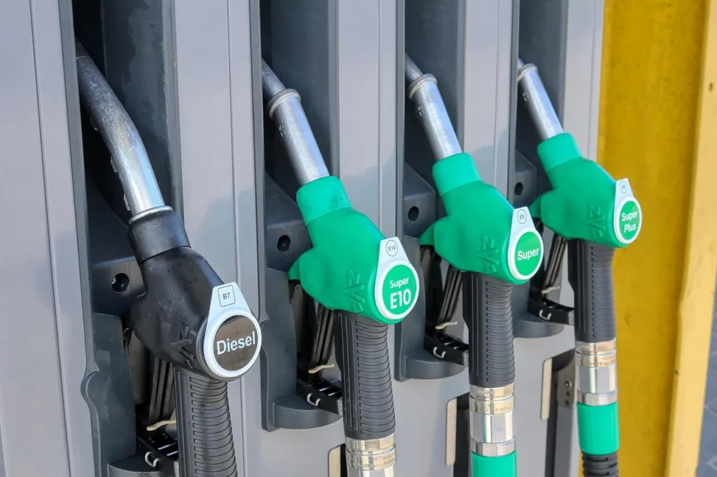 Fuel pump at a petrol station after Croatia cuts fuel prices in June 2026