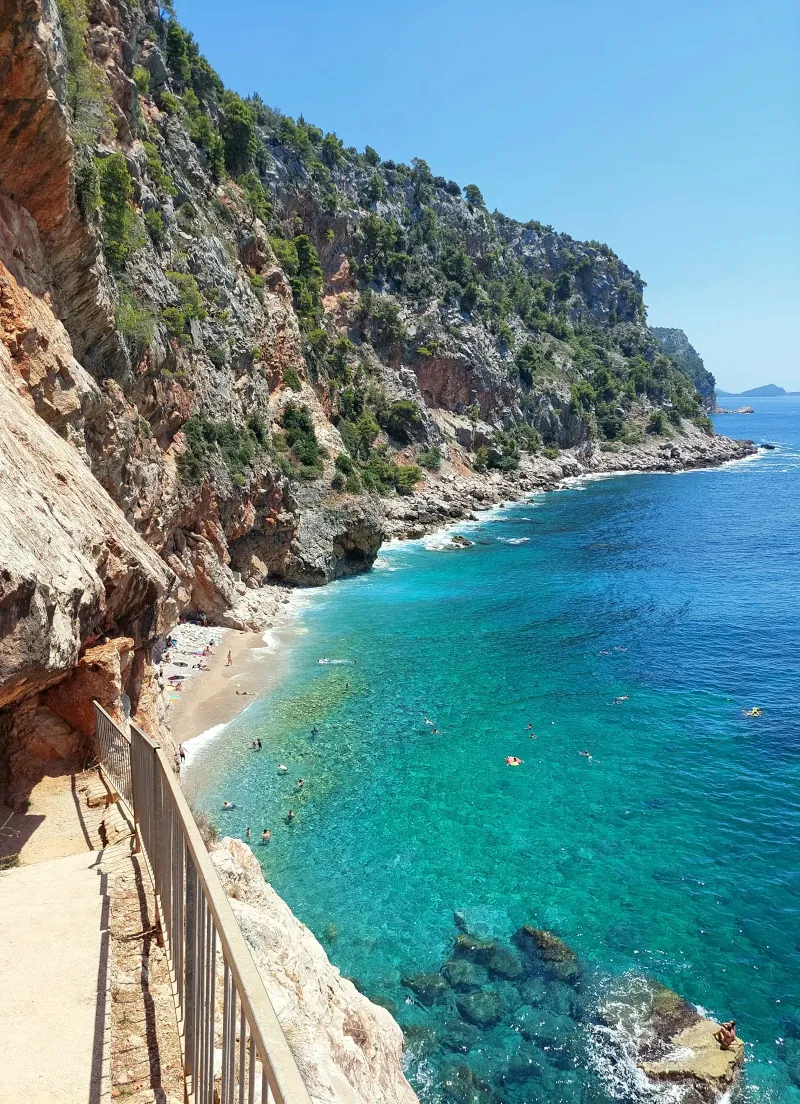 Pasjača Beach near Dubrovnik, one of the most unique Croatian beaches along the Adriatic coast