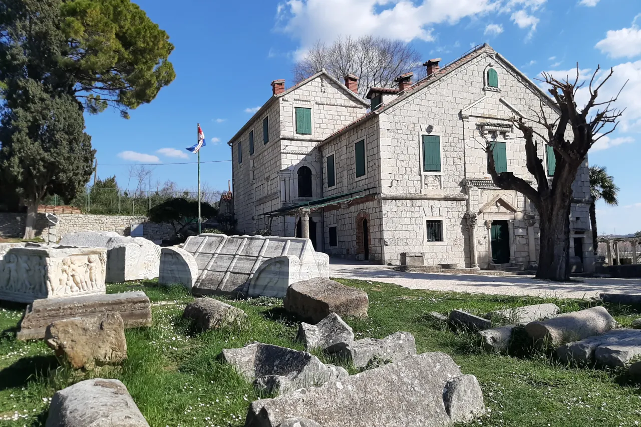 salona-tusculum-museum-split-croatia The Tusculum building and Roman stone monuments at Salona, the ancient capital of Dalmatia
