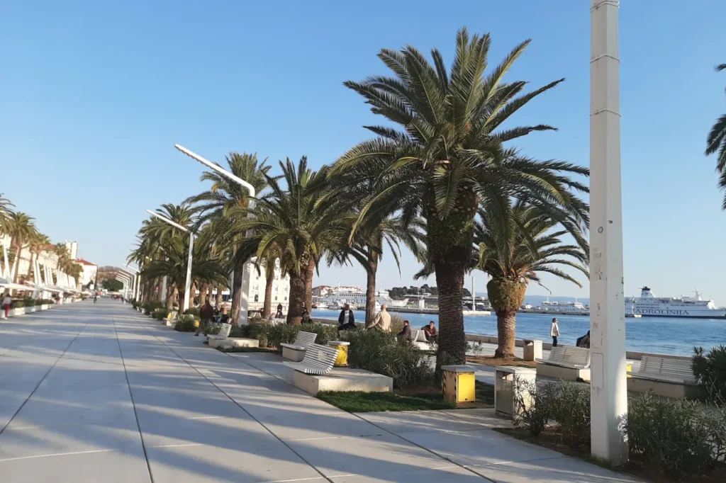 Visitors on Split's Riva during Croatia's May tourism season in 2026