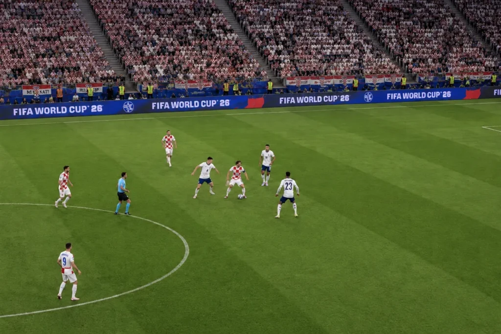 Croatia national team World Cup match scene ahead of Croatia vs Panama