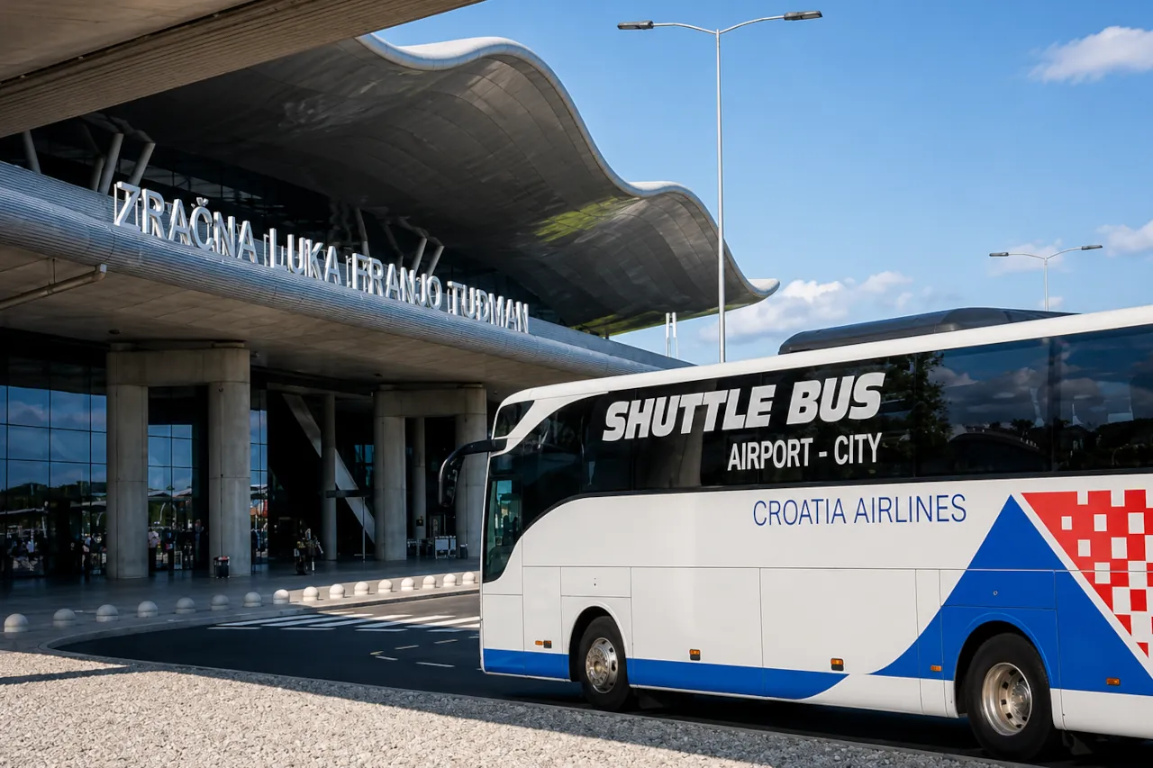 Pleso Prijevoz shuttle bus, the best way from Zagreb Airport to the city centre