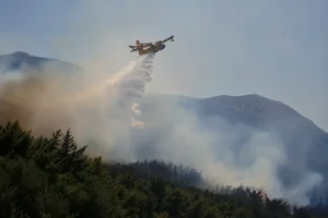 A drone disrupted a Canadair mission near Zadar during aerial firefighting operations
