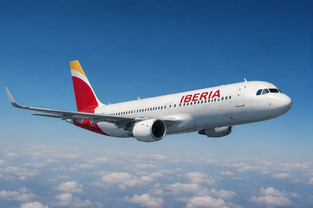 Illustration of an Iberia aircraft involved in the Split Airport incident