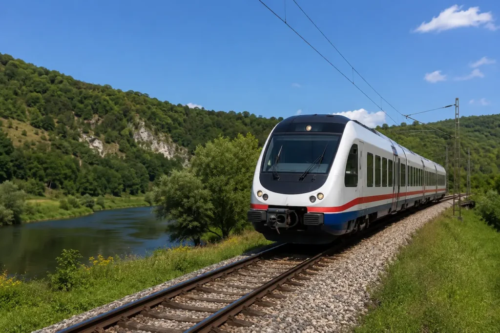 Train collision in Croatia - HŽ passenger train illustration